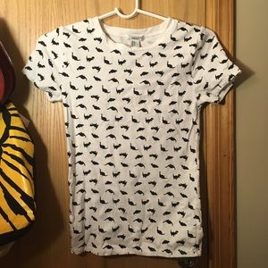 white dinosaur tshirt